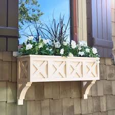 Here is a great diy window box from 'the polished pebble'. Wolfgang Bavarian Style German Window Box With Self Watering Feature Made From No Rot Solid Pvc Window Planter Boxes Window Boxes Diy Window Planters