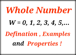Mathwords presents the whole numbers as 0, 1, 2, 3, 4, 5, 6, 7, 8. Whole Number Defination With Example And Properties In Hindi Maths Tricks In Hindi Learn Mathematic In Hindi