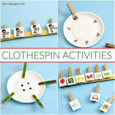 Plus more great kindergarten, preschool, primary and nursery english games by the magic crayons. Fine Motor Clothespin Activities For Preschool Pre K Pages