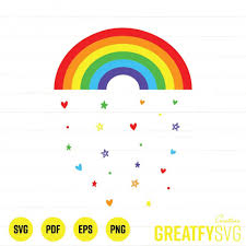 Rainbow Svg Rainbow Design Star Svg Rainbow Heart Clipart Etsy In 2020 Star Svg Rainbow Design Clip Art