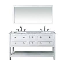 Stufurhome Marla 60 Inch Double Sink Bathroom Vanity With Mirror Walmart Com In 2020 Double Sink Bathroom Vanity Bathroom Sink Vanity Double Sink Bathroom