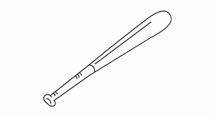 Baseball Bat Coloring Page New Baseball Bat Clipart Coloring Page Free Transparent Png Bat Coloring Pages Coloring Pages Baseball Coloring Pages
