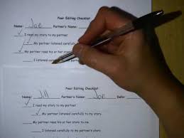 Peer Editing Checklist Questions