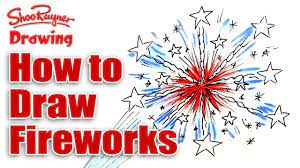 4th of july drawings by easy drawing guides. How To Draw Fireworks For The 4th Of July How To Draw Fireworks Drawing For Kids Fireworks For Kids