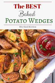 The Best Baked Potato Wedges Crispy Recipe Best Baked Potato Potato Wedges Baked Gold Potato Recipes