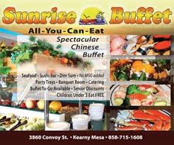 Sunrise Buffet Offers The Best Tasting All You Can Eat Buffet Extravaganza In Greater San Diego San Diegan Eat Buffet Chinese Buffet