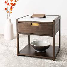 Check spelling or type a new query. Safavieh Couture Home Adeline Modern Dark Chocolate And White Marble 1 Drawer Nightstand From Amazon Accuweather Shop
