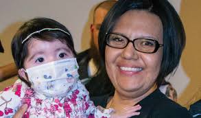 7-year-old Leya with her sisters Jo Jo (2 years old) and Julianna (16  months)