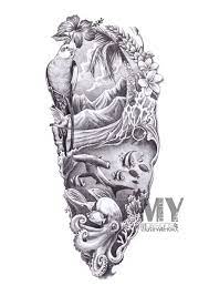 Sleeve Ocean Scene Favorite Ocean Tattoos Ocean Sleeve Tattoos Tattoos For Women Half Sleeve