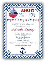 Ahoy Its A Boy Nautical Baby Shower Invitation Red White Etsy Baby Shower Invitations For Boys Nautical Baby Shower Invitations Baby Shower Invitations