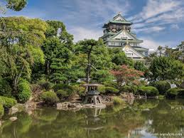 Direkt Unterhalb Des Osaka Castle Befindet Sich Ein Kleiner Japanischer Garten Dieser Ist Ein Beliebter Fotospot Aufgru Osaka Burg Kleiner Japanischer Garten