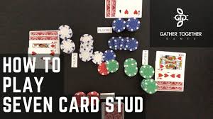 Each player receives one card facedown—his hole card—and one card faceup. How To Play Seven Card Stud Youtube