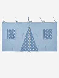 Der Bettvorhang Wird Mit Bandern Befestigt Und Verwandelt Das Hochbett In Eine Tolle Spielhohle In Rosa Oder Blau Bettvorhang Kinder Vorhange Hochbett Vorhang
