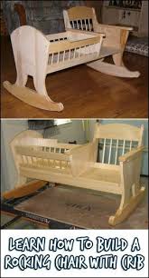 Learn How To Build A Rocking Chair Crib Why Just Have A Rocking Chair When You Can Also Have A Cradle Foll Rocking Chair Diy Rocking Chair Diy Wood Projects