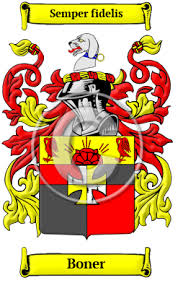 Boner Name Meaning, Family History, Family Crest & Coats of Arms