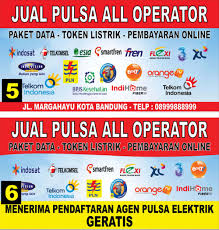 Hanya bermodal ponsel dan uang untuk deposit pulsa, anda cara daftar agen jualan pulsa. Contoh Spanduk Jual Pulsa Dan Token Listrik