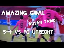 Ajax opstelling tegen utrecht knvb beker tweede ronde. Dusan Tadic Goals Vs Utrecht Ajax Vs Utrecht 5 4 Youtube