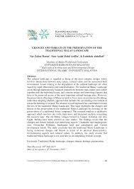 Academic ranks in malaysia are the titles, relative importance and power of professors, researchers, and administrative personnel held in academia. Pdf Changes And Threats In The Preservation Of The Traditional Malay Landscape