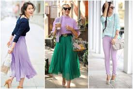 Pencampuran warna sekunder (hijau, ungu muda, jingga) dengan warna putih akan. 7 Perpaduan Warna Ungu Muda Yang Membuat Kulit Sawo Matang Dan Putih Gading Bersinar Womantalk