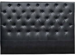 Avec son tissu en lin, cette tête de lit 160 cm apporte une déco chic à la chambre. Tete De Lit Capitonnee Deco 169 Cm Noir En Pvc 92568 92573