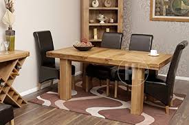 3.8 out of 5 stars with 4 ratings. Solid Oak Extending Dining Table And 6 Padded Oak Chairs Danube Dining Furniture Hfl Oset006 Buy Online In Angola At Angola Desertcart Com Productid 62526576