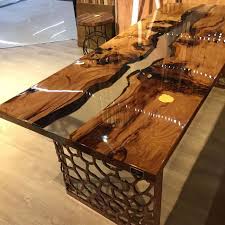 Tables are actually made of poured resin and natural wood. Awesome Resin Wood Table Project 8 Hoommy Com Wood Table Design Epoxy Table Top Wood Resin Table