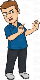 A Man Trying To Reject Someone Man Rejection Black Pants