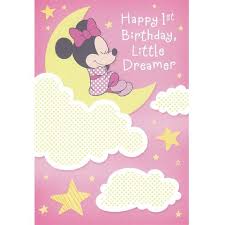 I can tell that you are only one by the. Minnie Mouse Birthday Card 1 Year Old Thomas Online