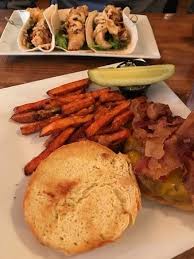 Maybe you would like to learn more about one of these? Fish Tacos And A Bacon Cheese Burger With Sweet Potato Fries Picture Of Mountain House Tavern And Grill Branchville Tripadvisor