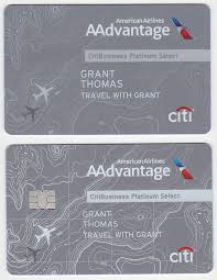 Maybe you would like to learn more about one of these? New Citibusiness Platinum Select American Airlines Aadvantage World Mastercard With Chip Sig