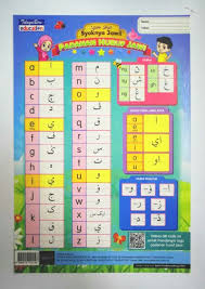 Padanan huruf jawi dan rumi carta huruf jawi (2) Kad Syoknya Jawi Kad Jawi And Kad Jawi Letters Shopee Singapore
