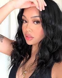 Amazon.com : GLAM21USA HD Lace Front Wig Wavy 13X6 Glueless Invisible  Transparent Lace Frontal Wigs Human Hair Blend Preplucked Swiss-lace Medium  Length Curly Synthetic Wig