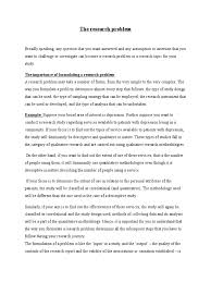 In order for any quantitative research method to work, one must first establish the baseline of what will be analyzed. The Research Problem Doc Qualitative Research Quantitative Research