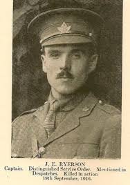 Capt John Egerton Ryerson (1887-1916)