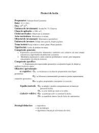 Lecţie de sistematizare, fixare, consolidare şi evaluare a cunoştinţelor. Proiect De Lectie Matematica PoziÅ£ii Relative A DouÄƒ Plane