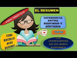 Ir a la navegaciónir a la búsqueda. El Resumen Definicion Tipos Caracteristicas Y Recomendaciones Youtube