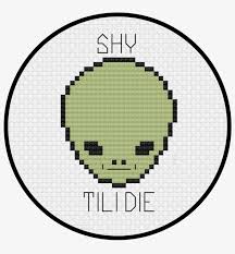Shy Guy Alien Cross Stitch Pattern Pixel Eyeball Transparent Png 960x960 Free Download On Nicepng