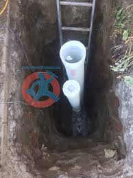 Vertical backwater valve anti flood backflow protection device 50mm diameter. Toronto Basement Flood Protection With Backwater Valve Installed Outside Mister Plumber