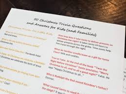 Fun christmas traditions include everything from roasting chestnuts and filling stockings to going christmas caroling and leaving out milk and cookies for santa. Christmas Trivia Questions And Answers For Kids Families Printable A Mom S Take