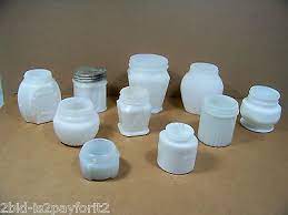 Vintage milk glass cosmetic cold cream jars, lot of 2 | ebay. Vintage Milk Glass Jars Marinello Woodbury Ponds Unmarked Empty Cosmetics Jars Antique Price Guide Details Page