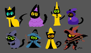 Momo the cat wizard from the 2016 google doodle halloween game magic cat academy. Magic Cat Academy Juliana Chen