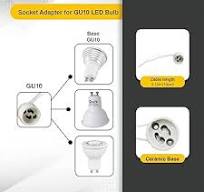 GU10 Base Socket 6 Pack Ceramic Socket Lamp Connector with ...