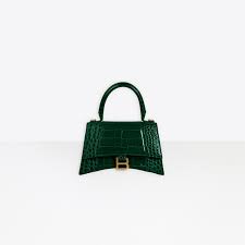 Explore balenciaga bags at farfetch. Women S Hourglass Small Top Handle Bag In Forest Green Balenciaga Us