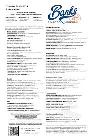 Is a fourth generation family owned and operated company since 1942. Banks Seafood Kitchen And Raw Bar Menu In Wilmington Delaware Usa