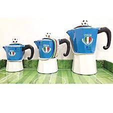 CAFFETTIERA LA MOKA MISS CAMPIONE 1 TZ ITALIA CAFFE' DEL CAMPIONE AZZURRO |  eBay