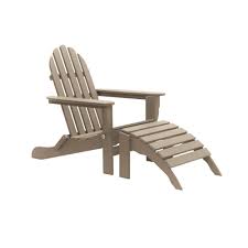 Durogreen Icon Weathered Wood 2 Piece Folding Recycled Plastic Adirondack Chair Folding Adirondack Chairs Adirondack Chair Plastic Adirondack Chairs
