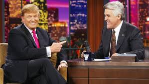 If you want to see him grovel for forgiveness, it should be for stealing letterman's spot on the tonight show. Trump Cites Jay Leno In Decrying The One Sided Hatred Of Tv Comedy
