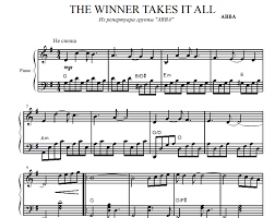 Athalia georg friedrich händel pdf noten, partituren. Abba The Winner Takes It All Free Sheet Music Pdf For Piano The Piano Notes