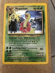 Not very effective against (0.71x) very ineffective against (0.51x). Collectible Card Games Neo Genesis Holo Pokemon Card 1st Edition Meganium Near Mint Rare 11 111 Collectables Sloopy In