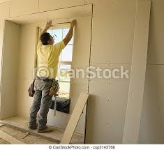 Check spelling or type a new query. Working On The Window Sheetrock Sheetrock Worker Putting Up Sheetrock Around The Window Frame Canstock